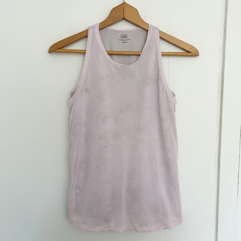 Athleta Girl XXL 16 Layered Tank‎ Top Lilac Racerback